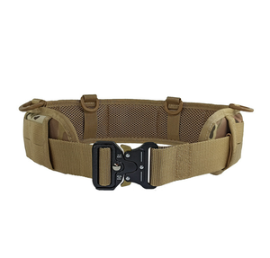 Ceinture tactique camouflage DFB1206 pour hommes, en nylon, pour activités de plein air, combat, avec boucle en métal, ceinture Molle, pour la chasse, la randonnée, les sports - Product Image 4