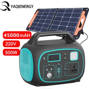 500W solar or electric charged portable power station portable power station solar generator for devices