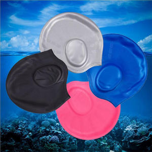 Bonnet de bain en gel de silicone flexible pour hommes et femmes, cheveux longs, sport, imperméable, bonnet de natation pour <span class=keywords><strong>piscine</strong></span>, couvre-chef pour adultes - Product Image 2