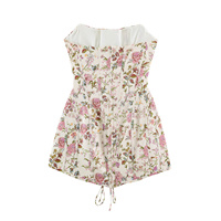TAOP&ZA Style européen et américain 26 Automne Nouvelle collection de vêtements pour femmes Robe courte à imprimé floral polyvalente sans bretelles 5063803 7824393