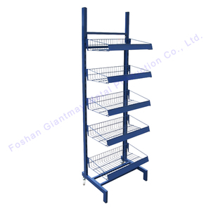 <span class=keywords><strong>Snack</strong></span> dây giỏ siêu thị hiển thị đứng kim loại <span class=keywords><strong>snack</strong></span> giỏ hiển thị giá sàn đứng kẹo hiển thị đứng - Product Image 5