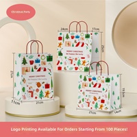 Sacs d'emballage en papier kraft écologiques en gros pour pâtisseries, desserts, sacs à emporter, cadeaux de Noël, personnalisables