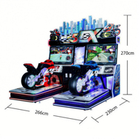 Simulateur de course de moto à 2 joueurs le plus populaire, machine de jeu d'arcade Moto GP authentique à monnayeur avec prix d'usine