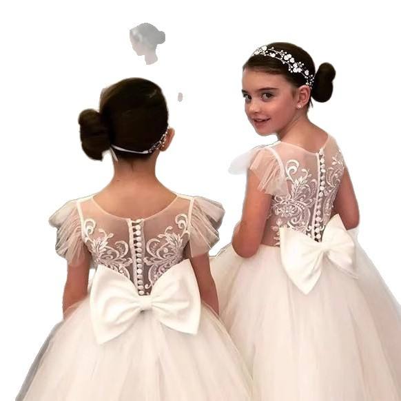 a line wedding dress kids