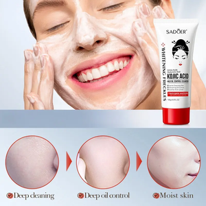 ครีมบำรุงผิวจากเกาหลีผลิตภัณฑ์ทำความสะอาดผิว<span class=keywords><strong>หน้า</strong></span>ป้องกันสิวเพื่อผิวขาวมีฟองดูแลผิวล้างผลให้ความชุ่มชื้นส่วนผสมกรดโคจิก - Product Image 2