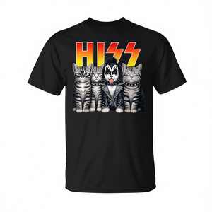 Camiseta Hiss Cats Rock Kittens Kitty Rocking Music para amantes de los gatos - Product Image 2