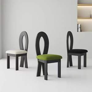 Key Style Solid Wood Dining Chair With <b>Backrest</b> Nordic Minimalist Design Adult Use - Product Image 2