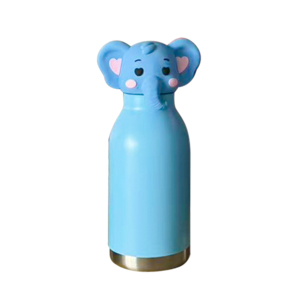 <span class=keywords><strong>Borraccia</strong></span> per Bambini in <span class=keywords><strong>Acciaio</strong></span> <span class=keywords><strong>Inox</strong></span> con Coperchio 3D a Forma di Animale, Isolata Sottovuoto e Antigoccia, per Scuola e Viaggi - Product Image 2