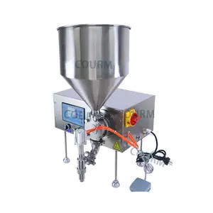 Confezione cosmetica vasetto di crema per il viso macchina di riempimento per riempimento automatico macchina per riempire sacchetti per pompa di birra macchina Mini macchina semiautomatica