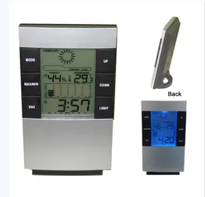 デジタルLCDディスプレイ湿度計温度計気象台多機能電子目覚まし時計
