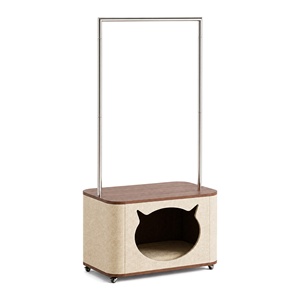 <span class=keywords><strong>Porte</strong></span>-<span class=keywords><strong>manteau</strong></span> d'entrée moderne avec niche pour chat intégrée, armoire de couloir en bois multifonctionnelle, mobilier adapté aux animaux de compagnie, vente en gros, sur mesure - Product Image 1