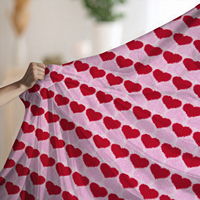 Couverture imprimée de qualité supérieure, type mérinos, douce et chaude, en fausse laine, pour la décoration de la maison, certifiée GRS OEKO-TEX, écologique, fabriquée en usine