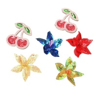 Perles à ongles faites à la main, paillettes colorées en PVC à la mode, fleurs, autocollants en tissu personnalisés pour costumes de scène brillants, chaussettes, chaussures