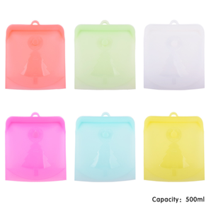 Grade Silicone Reusable Seal Food Storage Bags for Meat <b>Fruit</b> Veggies - Product Image 4