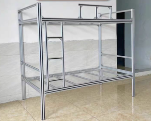 Fente en T personnalisée 4040 Profilé en aluminium extrudé pour lit double à la maison Cadre en alliage d'aluminium Lit Queen de luxe - Product Image 6