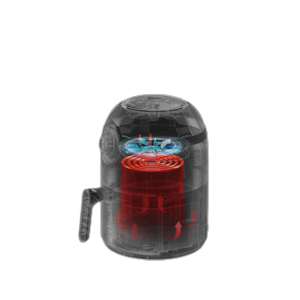 Friteuse à air pour torréfacteur à bouton mécanique portable 2L vente directe d'usine ménage - Product Image 3