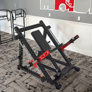 Piastra doppia rotaia caricata macchina per il Fitness tirando indietro l'esercizio di canottaggio per la forza della gamba della spalla toracica in metallo panca cremagliera - Product Image 6