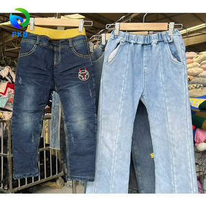 Jeans Enfant de Grade B Printemps Automne Vêtements d'Occasion pour Enfants Fournisseurs de Vêtements en Gros Pantalons Usagés en Gros - Product Image 5