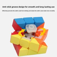Lanhang Toys Wholesale 3x3 Magic Cube Couleur Unie ABS Jouet Éducatif Anti-Stress pour Débutants et Compétitions