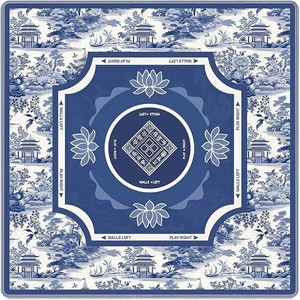 欧美蓝调硅藻泥麻将桌垫轻奢高端防水防滑防油 - Product Image 4
