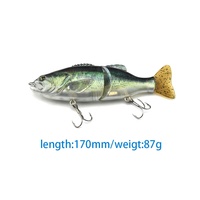 Fabricant de leurres en plastique dur, leurres de pêche, appâts articulés, Swimbait