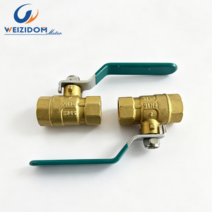 Robinet à bille manuel en laiton DN15-<span class=keywords><strong>50</strong></span> 1/2-2 pouces, filetage interne BSP NPT ISO 228, haute température -20-110°C, pour tuyauterie industrielle - Product Image 2