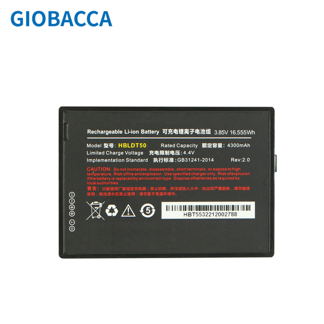 Replacement Semi-solid State Lithium Battery LiNiMnCoO2 Cathode for HBLDT50 DT50 Barcode Scanner 3.85V 4300mAh 15-Month Warranty
