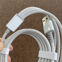3A Fábrica al por mayor 3 en 1 Cable de carga Cable DE DATOS Micro USB Tipo-c 8 pines Cable DE DATOS trenzado de nailon de carga rápida