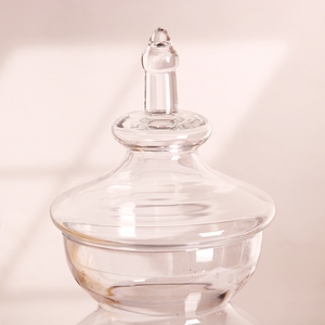 Contenitore trasparente per caramelle <span class=keywords><strong>con</strong></span> <span class=keywords><strong>coperchio</strong></span> <span class=keywords><strong>con</strong></span> <span class=keywords><strong>coperchio</strong></span> contenitore <span class=keywords><strong>in</strong></span> <span class=keywords><strong>vetro</strong></span> ermetico di grandi dimensioni vaso di stoccaggio <span class=keywords><strong>in</strong></span> <span class=keywords><strong>vetro</strong></span> piedistallo rotondo corto - Product Image 4