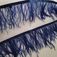 Ruban de satin, dentelle à plumes, garniture en plumes d'autruche à franges moelleuses pour vêtements, costumes, robes et pyjamas pour femmes, directement de l'usine