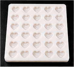 Molde <span class=keywords><strong>de</strong></span> silicona comestible para gomitas con forma <span class=keywords><strong>de</strong></span> corazón, compatible con Truffly, bandeja depositadora <span class=keywords><strong>de</strong></span> silicona <span class=keywords><strong>de</strong></span> grado alimenticio con símbolo en relieve, licenciado - Product Image 4