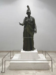 Escultura de <span class=keywords><strong>Atenea</strong></span> en Bronce Verdigris Fundido a Mano, Tamaño Real, Mitología Griega, para Exhibición en Galerías y Espacios Públicos al Aire Libre - Product Image 3