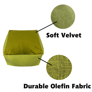 2024 moderne velours pouf ensemble polyvalent forme-décalage convertible canapé-lit salon hôtel Style asiatique tissu remplissage extérieur - Product Image 2