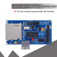 Module d'évaluation de carte de développement USB IC CH376S avec carte SD, oscillateur à cristal et port série – Kits de catégorie de produit CH376