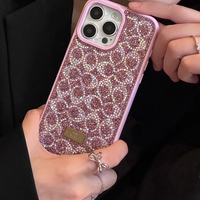 Nouveau diamant DESIGNERS étui de téléphone de luxe pour Iphone16 14 15 Pro Max mode personnalité couverture de téléphone pour iphone 13 16pro