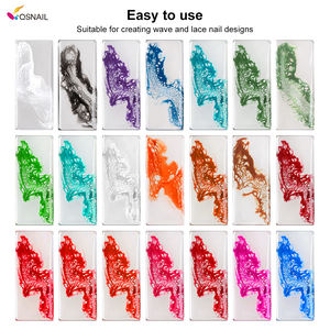 Nuevo Esmalte de Uñas en <span class=keywords><strong>Gel</strong></span> UV Francés, Arte de Uñas con Degradado de Olas Marinas, Vegano, Ecológico, No Tóxico, Curado con LED/UV - Product Image 6