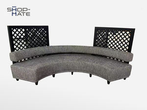 Set <span class=keywords><strong>Sofa</strong></span> proyek restoran gaya khusus kustom dengan seri layar kayu Solid dengan layanan lukisan Satu Atap untuk proyek - Product Image 5