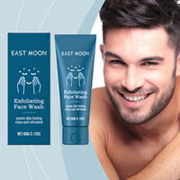 Nettoyant exfoliant pour le visage pour hommes 60g, nettoie la saleté du visage, rend la peau plus fraîche et la maintient fraîche pendant longtemps.