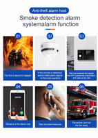 Système de sécurité domestique intelligent Tuya avec écran TFT de 2,4 pouces, matériau ABS, 433 MHz, 100 détecteurs, alarme WIFI portable, 4 zones filaires GSM