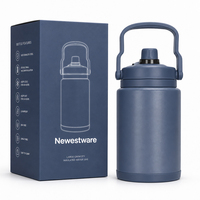 Seau à glace isotherme antirouille 4L, baril à boissons en acier inoxydable 304 pour bière et champagne, refroidisseur à double paroi sous vide