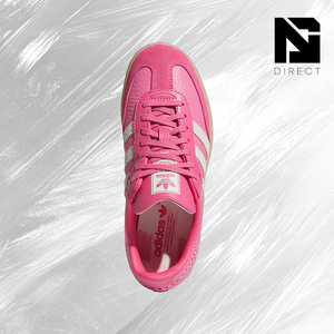 รองเท้าผ้าใบ Adidas J 'Bliss Pink Gum' สีชมพู หนังแท้ ทรงกลม ระบายอากาศได้ดี พื้นยาง เหมาะสำหรับใส่เดินในฤดูใบไม้ผลิ - Product Image 4