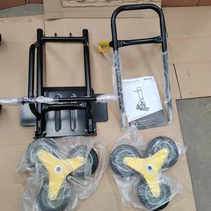 तियानहाईडा हेवी ड्यूटी क्षमता स्टील एल्यूमीनियम मिश्र धातु 2-इन-1 फोल्डेबल कन्वर्टिबल प्लेटफार्म ट्रक हैंड ट्रक ट्रॉली - Product Image 6