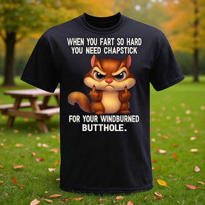 T-shirt Squirrel Fart Chapstick, cadeau humoristique amusant pour hommes et femmes - Product Image 3
