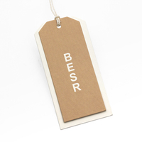 Étiquettes volantes Kraft pour vêtements, Logo professionnel personnalisé, étiquettes suspendues en papier pour vêtements