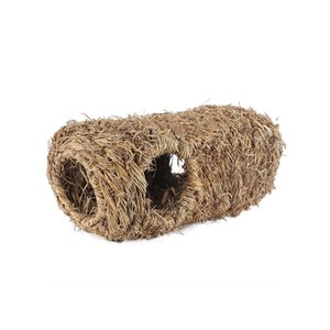 Tunnel en herbe tressé fait main pour hamster et chinchilla, résistant aux morsures, fournitures pour animaux de compagnie, taille moyenne - Product Image 5