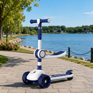 Trottinette électrique à trois roues pour enfants de 1 à 12 ans, garçons et filles, avec capteur antidérapant, en plastique - Product Image 4