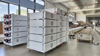 Batterie lithium haute tension 51,2 V 100 Ah LiFePO4, système hybride mural/rackable pour stockage d'énergie solaire, empilable