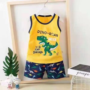 Nuevo Conjunto de Chaleco de Verano de Algodón Tejido para Niñas, Chaleco y Pantalones Cortos, 0-7 Años, Niños, Sin Mangas, Bebé - Product Image 1