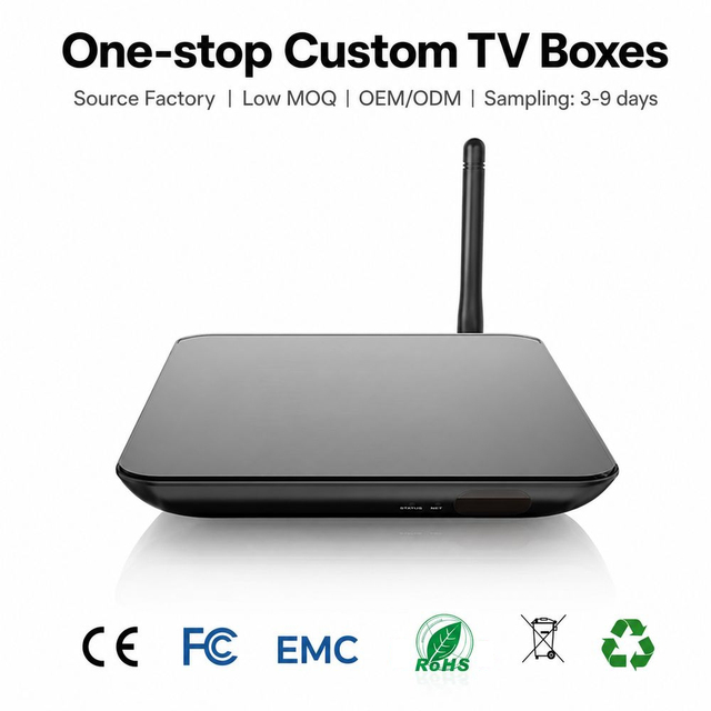 OEM Android TV Box with Amlogic Chipset Options Memory Storage Options Custom Logo Firmware for Brand Owner Projects