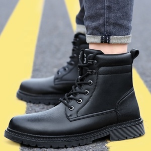 Bottes de sécurité montantes GUYISA tendance, semelles en caoutchouc résistantes à l'usure, imperméables, en cuir microfibre, avec embout en acier - Product Image 6